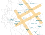2D-Seismik Erkundungskorridore in der Region Aachen