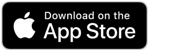 weißes Apple Symbol und Schriftzug Download on the App Store auf schwarzen Hintergrund